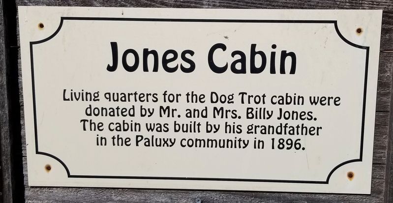 Jones Cabin Marker. Click for full size. Jones Cabin Marker image. Click for full size.