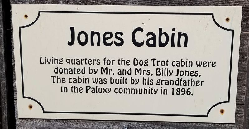 Jones Cabin Marker image. Click for full size.