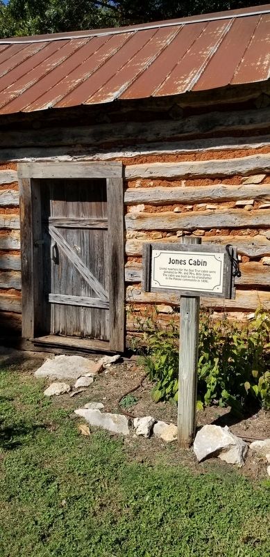 The Jones Cabin and Marker. Click for full size. The Jones Cabin and Marker image. Click for full size.