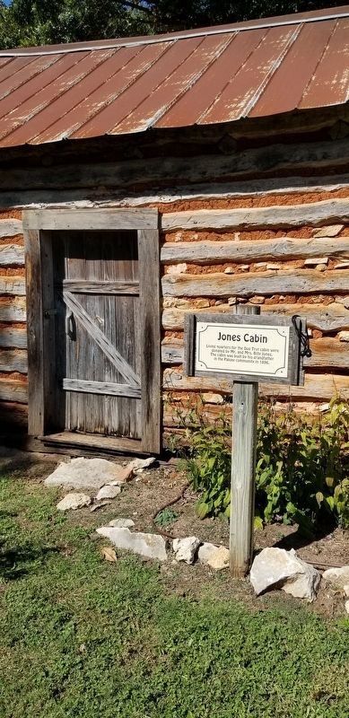 The Jones Cabin and Marker image. Click for full size.