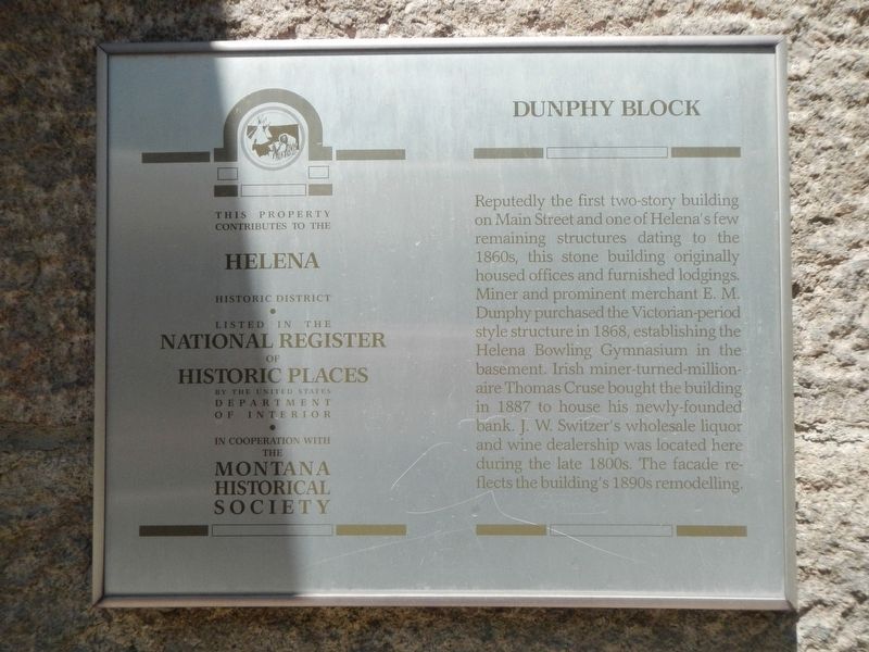 Dunphy Block Marker. Click for full size. Dunphy Block Marker image. Click for full size.