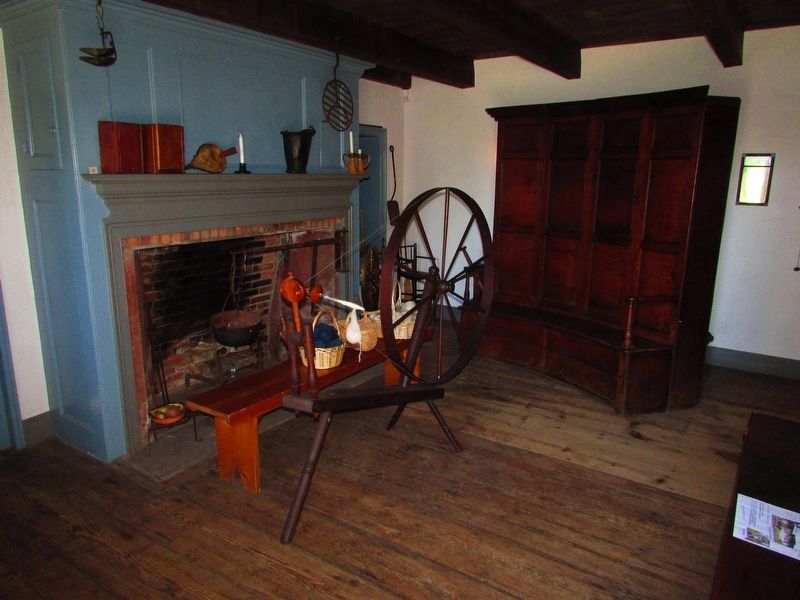Spinning Wheel in the Demarest House image. Click for full size.