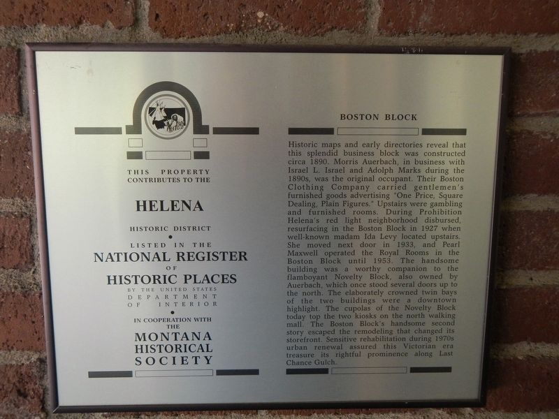 Boston Block Marker image. Click for full size.