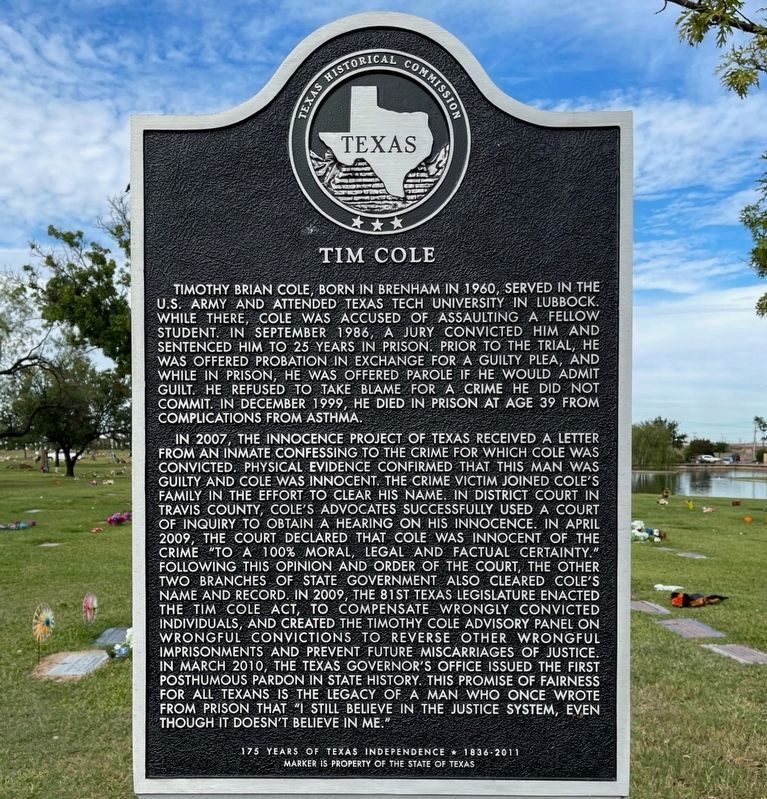 Tim Cole Marker image. Click for full size.