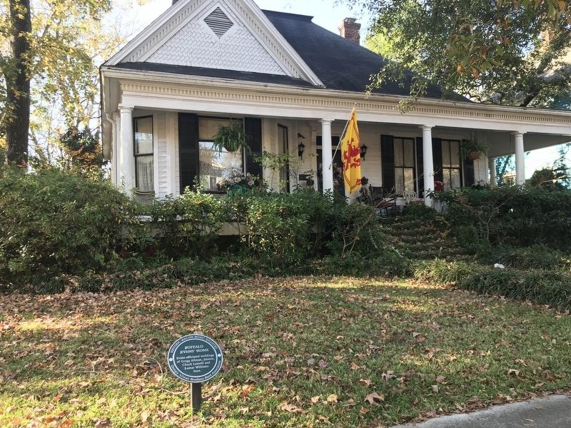 Buffalo Evans' Home Marker. Click for full size. Buffalo Evans' Home Marker image. Click for full size.