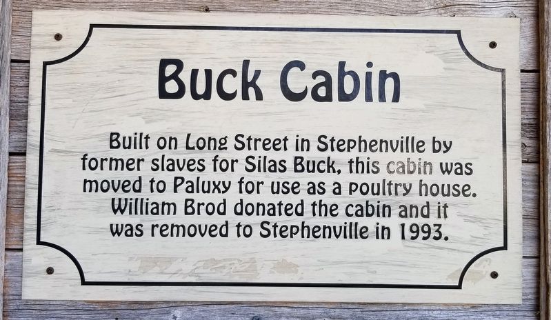 Buck Cabin Marker image. Click for full size.