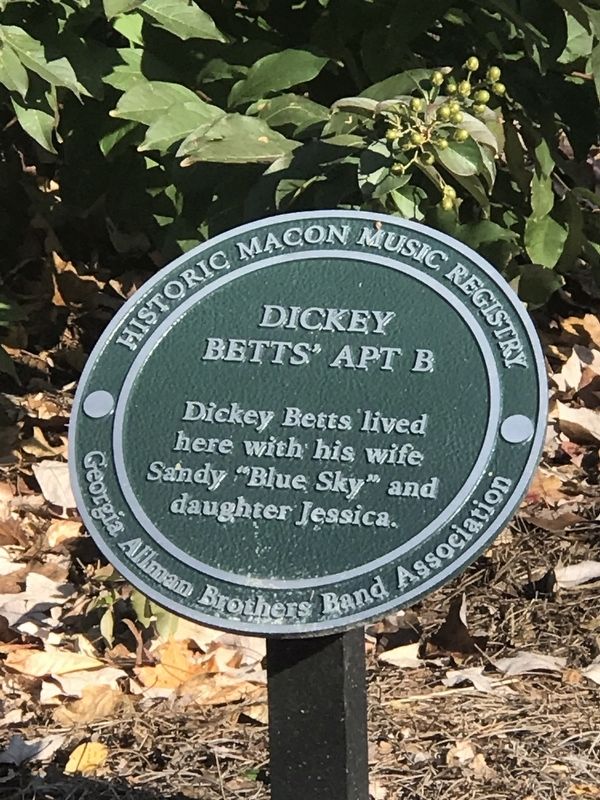 Dickey Betts' Apt B Marker image. Click for full size.