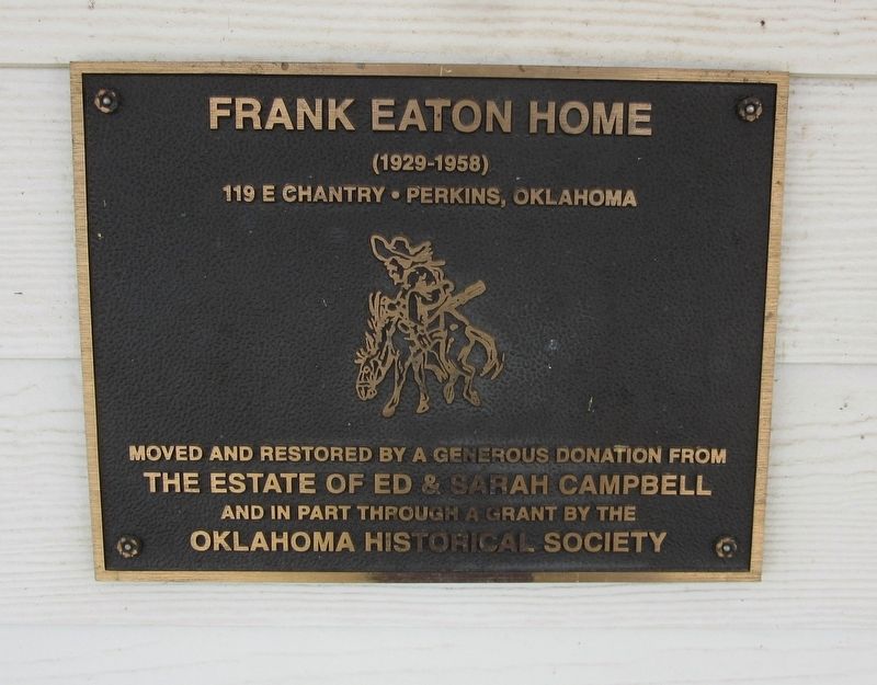 Frank Eaton Home Marker image. Click for full size.