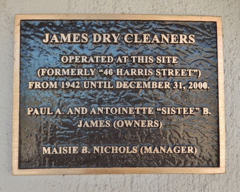 James Dry Cleaners Marker image. Click for full size.