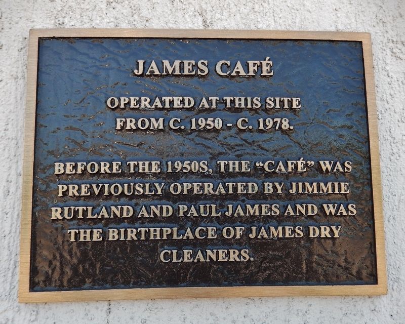 James Café Marker image. Click for full size.