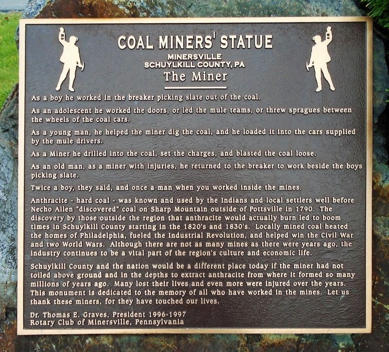 "The Miner" Marker. Click for full size. "The Miner" Marker image. Click for full size.