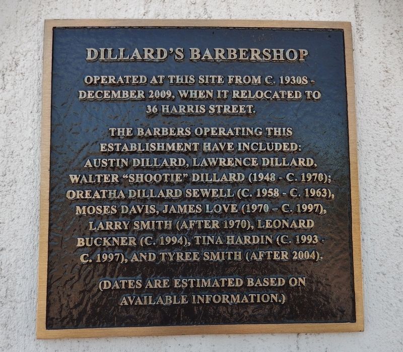 Dillard's Barbershop Marker image. Click for full size.