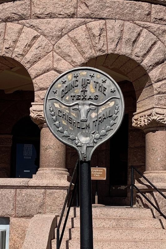 Chisholm Trail Marker. Click for full size. Chisholm Trail Marker image. Click for full size.