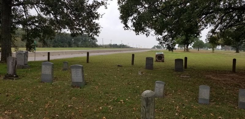 The view of the Hopkins County marker in the Spence Cemetery image. Click for full size.