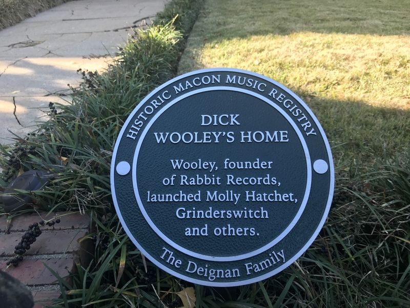 Dick Wooley's Home Marker. Click for full size. Dick Wooley's Home Marker image. Click for full size.