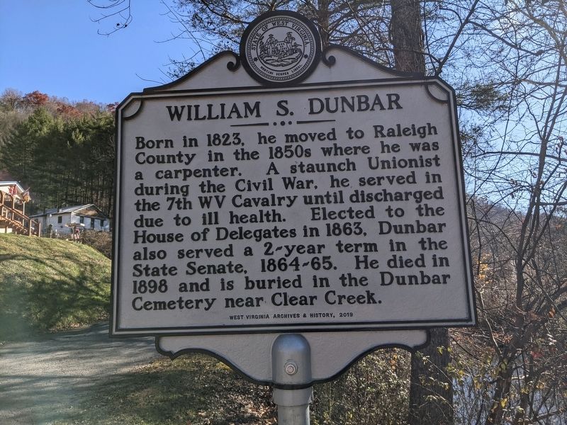 William S. Dunbar Marker image. Click for full size.