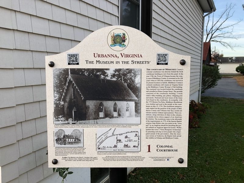 Colonial Courthouse Marker image. Click for full size.