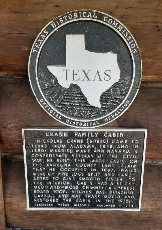 Crane Family Cabin Marker image. Click for full size.