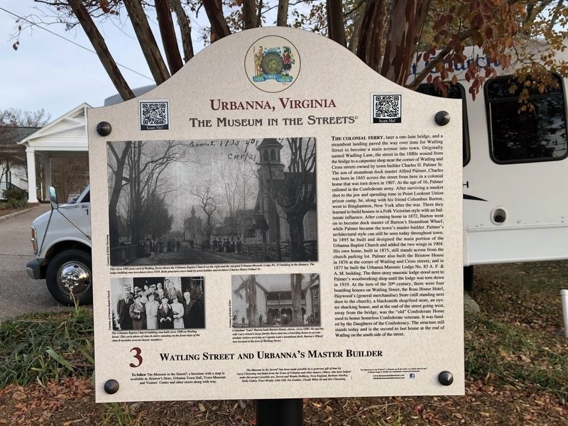 Watling Street and Urbanna's Master Builder Marker image. Click for full size.
