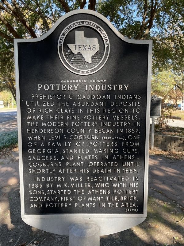 Henderson County Pottery Industry Marker image. Click for full size.