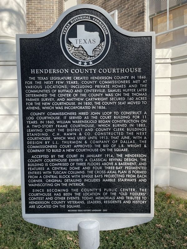 Henderson County Courthouse Marker image. Click for full size.