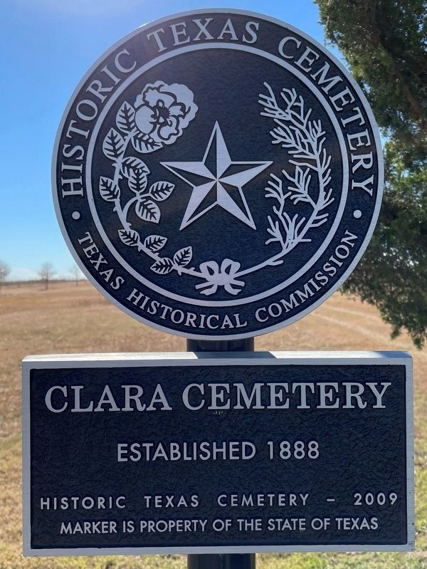 Clara Cemetery Marker image. Click for full size.
