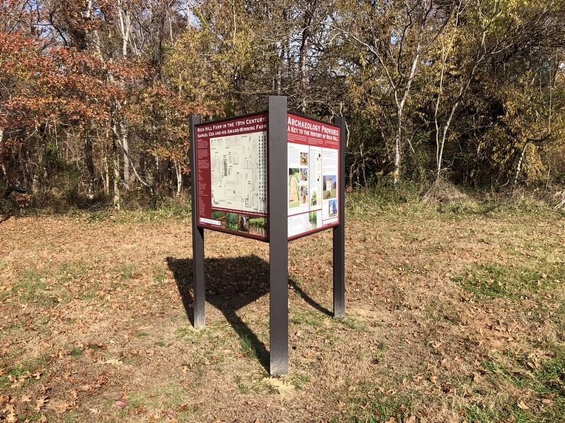 Archaeology Provides a Key to the History of Rich Hill Marker image. Click for full size.