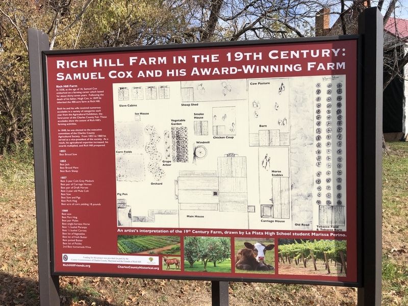 Rich Hill Farm in the 19th Century: Samuel Cox and his Award-Winning Farm Marker image. Click for full size.