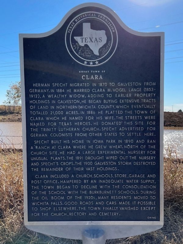 Ghost Town of Clara Marker image. Click for full size.