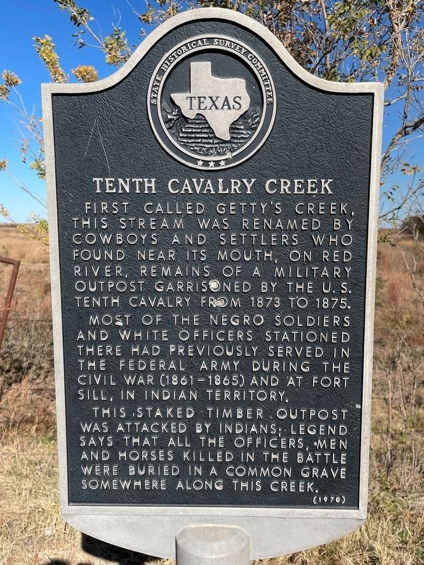 Tenth Cavalry Creek Marker image. Click for full size.