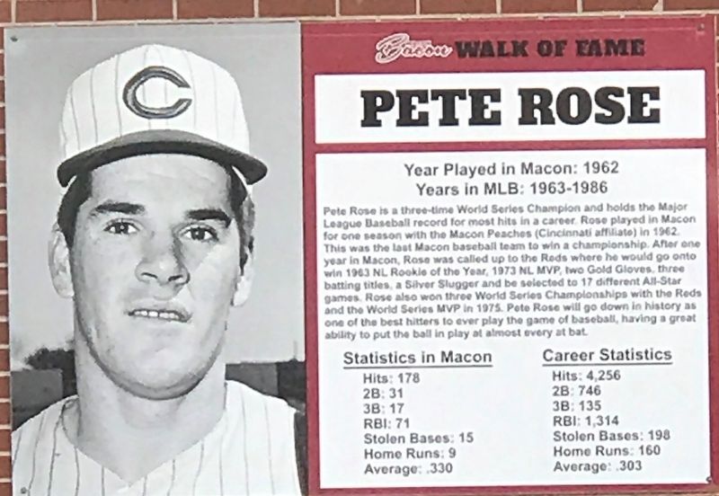 Pete Rose Historical Marker