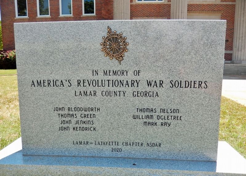 In Memory of America's Revolutionary War Soldiers Marker image. Click for full size.