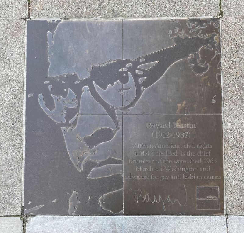 Bayard Rustin Marker. Click for full size. Bayard Rustin Marker image. Click for full size.