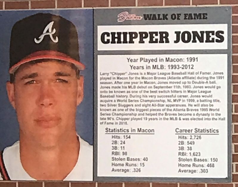 Chipper Jones Marker image. Click for full size.