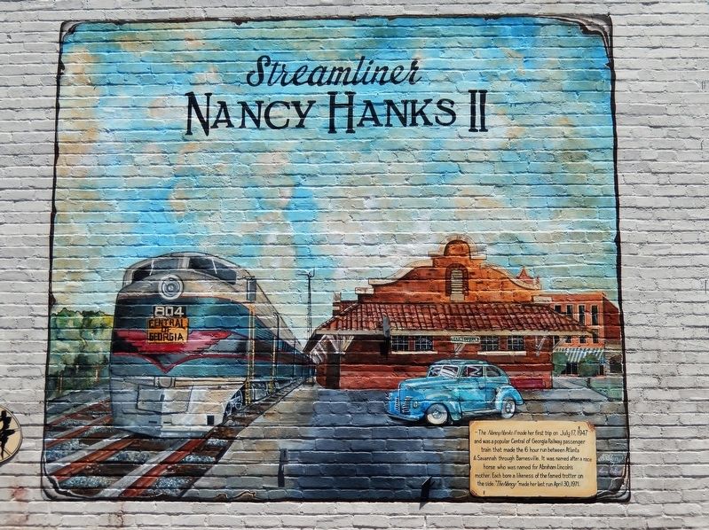 Streamliner Nancy Hanks II Mural image. Click for full size.