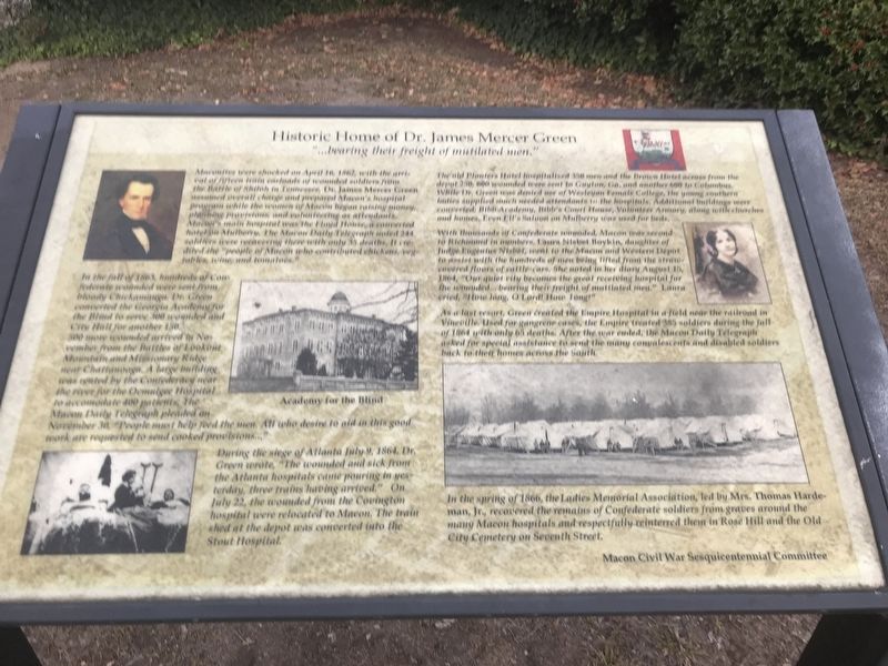 Historic Home of Dr. James Mercer Green Marker image. Click for full size.