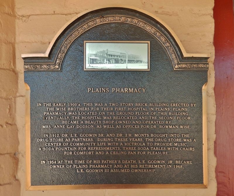 Plains Pharmacy Marker image. Click for full size.
