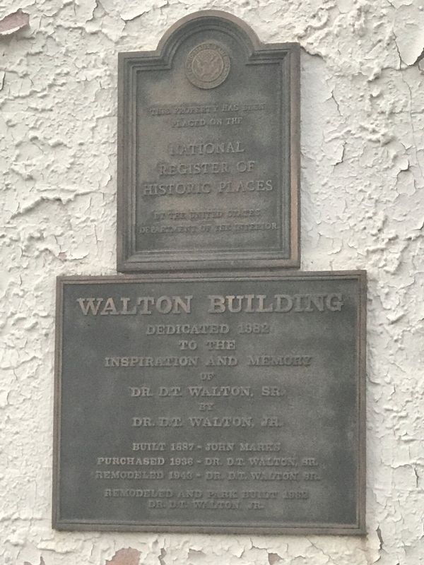 Walton Building Marker image. Click for full size.