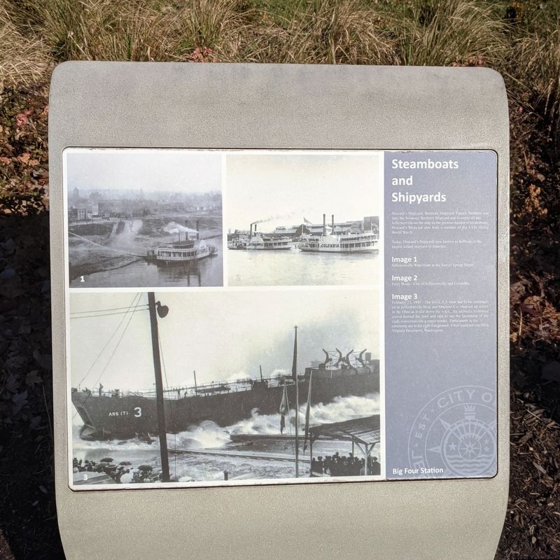 Steamboats and Shipyards Marker image. Click for full size.