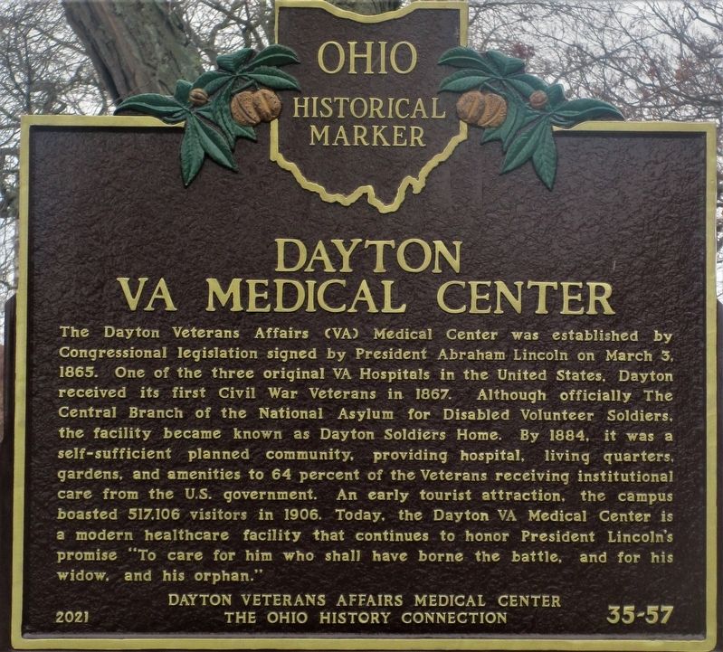 Dayton VA Medical Center Marker image. Click for full size.