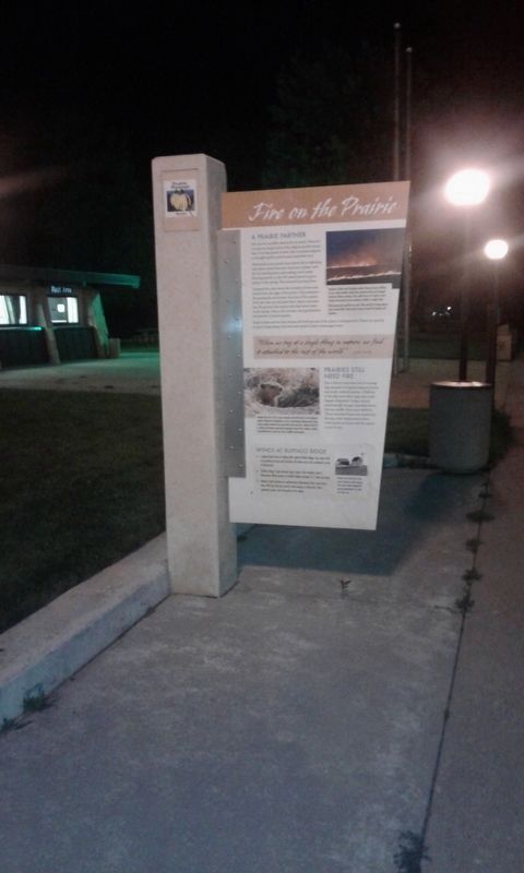 Fire On The Prairie Marker. Click for full size. Fire On The Prairie Marker image. Click for full size.