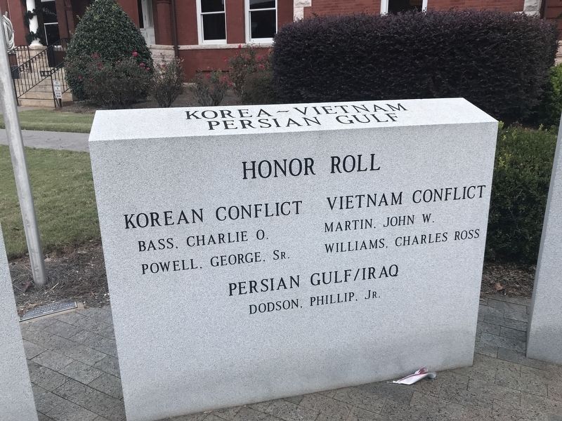 Monroe County (Ga.) Veterans Memorial � Korea-Vietnam-Persian Gulf image. Click for full size.