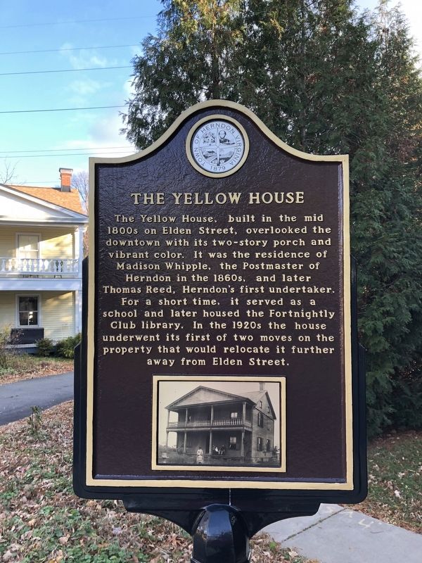 The Yellow House Marker image. Click for full size.