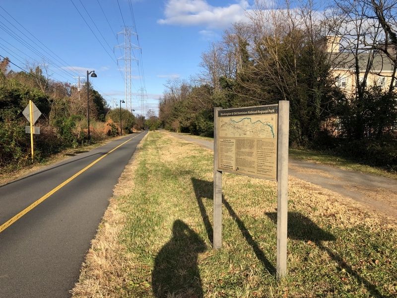 Washington & Old Dominion Railroad Regional Park Marker image. Click for full size.