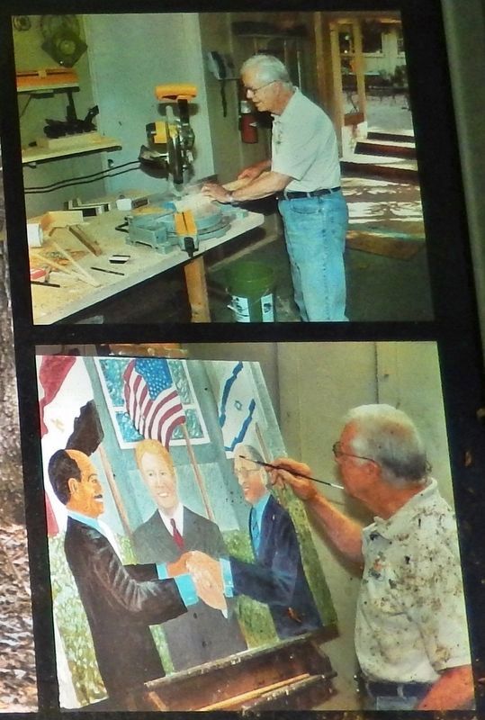 Marker detail: Jimmy Carter at Home image. Click for full size.