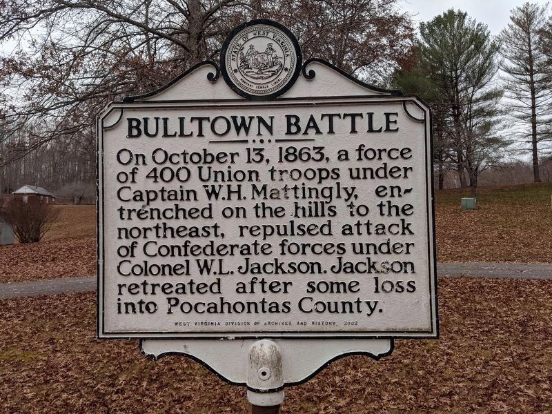 Bulltown Battle Marker image. Click for full size.