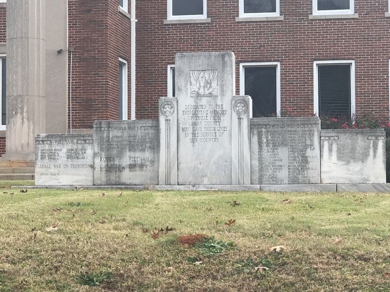 Lamar County Veterans Memorial image. Click for full size.