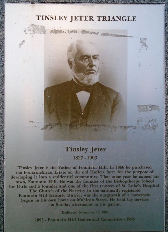 Tinsley Jeter Triangle Marker image. Click for full size.