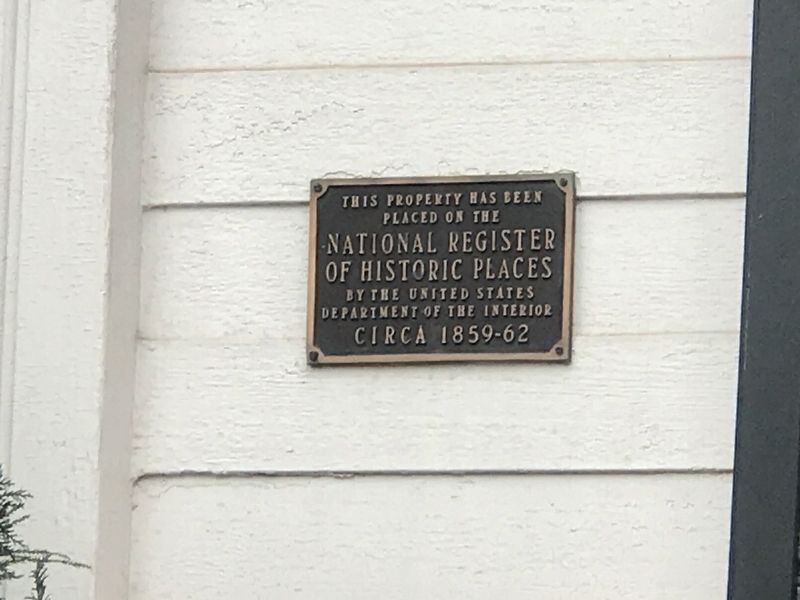 Bailey-Tebault House - National Register plaque image. Click for full size.