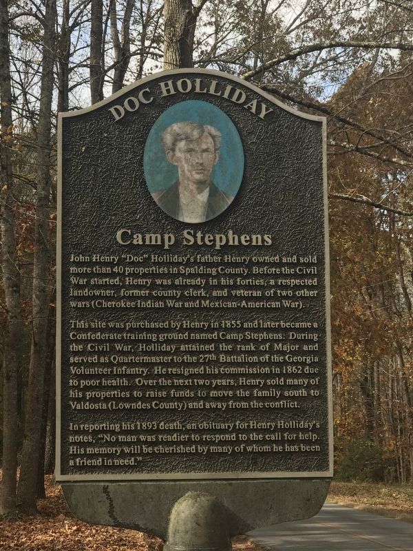 Camp Stephens Marker image. Click for full size.
